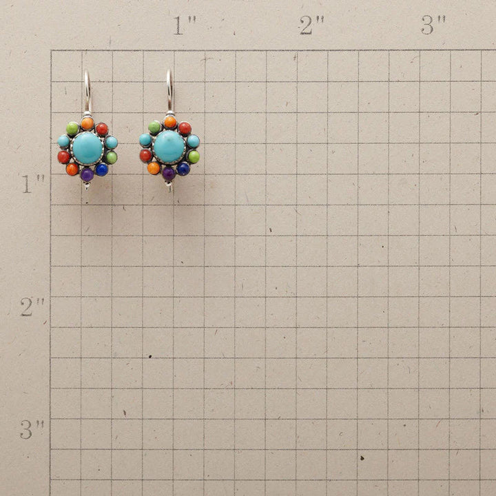 Tierra™ | Multi-Colored Turquoise Hoop Earrings